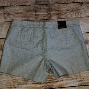 Silver glittery shorts Banana Republic size 14